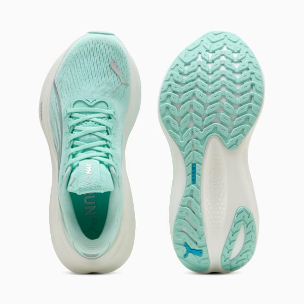 Женские кроссовки для бега по шоссе Magmax Nitro Puma, зеленый — фото 4