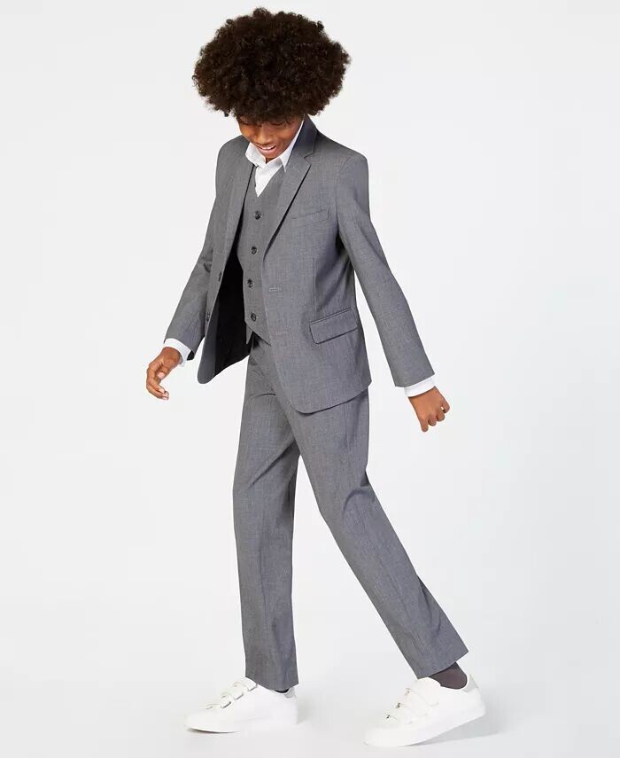 

Большие мальчики Slim Fit Stretch костюм Раздельные Calvin Klein, синий