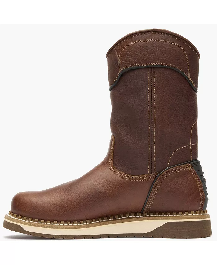 Мужские рабочие ботинки AMP LT Wedge Waterproof без шнуровки Georgia Boot, коричневый — фото 4