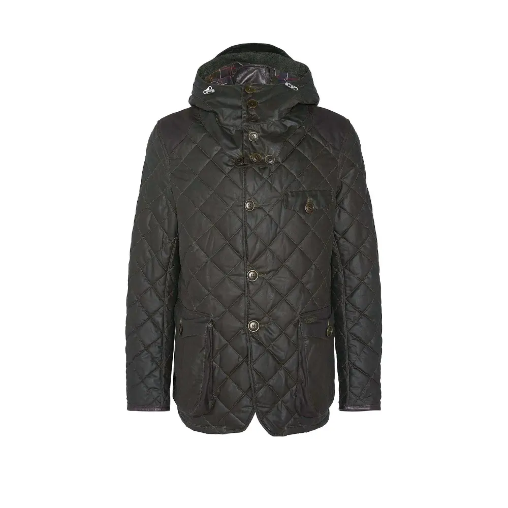 

X To Ki To Стеганая Куртка на Пуговицах BARBOUR, Оливковый Зеленый