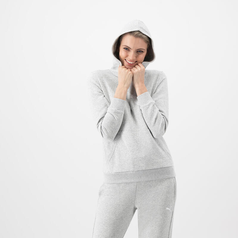

Женская серая толстовка с капюшоном Puma