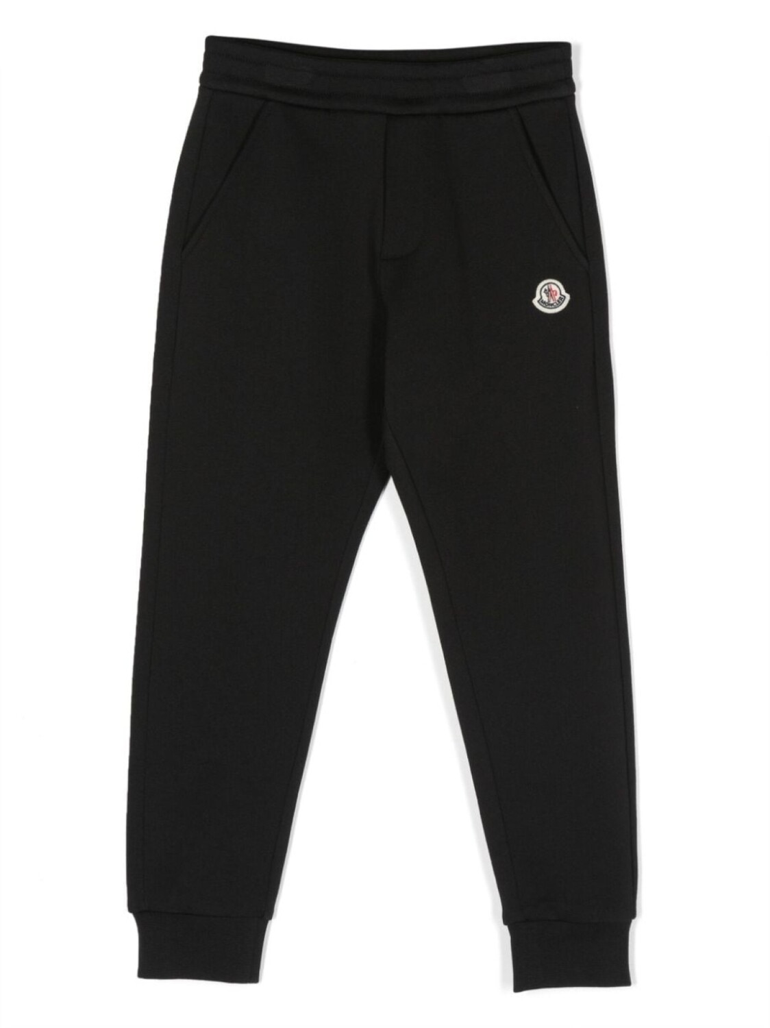 

Moncler Enfant спортивные брюки с нашивкой-логотипом, черный