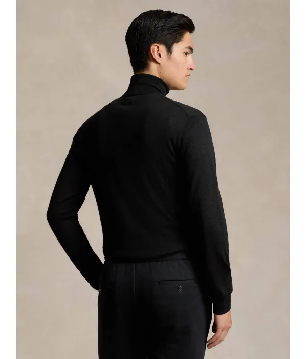 Шерстяная водолазка Regular fit Polo Ralph Lauren, черный — фото 3
