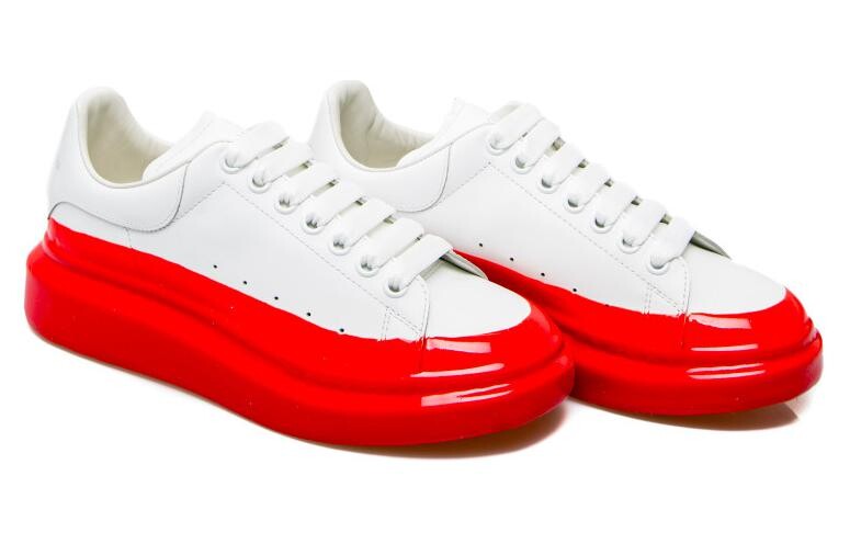 Кроссовки мужские Alexander Mcqueen, белый/красный — фото 4