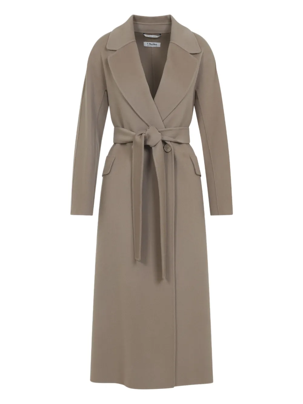 

Двубортное пальто с поясом 'S Max Mara, нейтральный