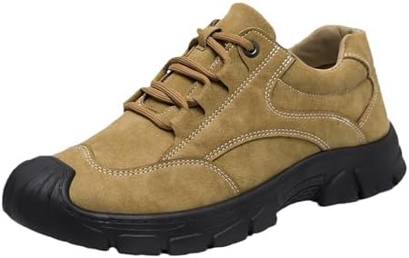 

Мужские треккинговые кроссовки из замши с шнуровкой, противоскользящие, низкие, удобные, водонепроницаемые, легкие, для активного отдыха на открытом воздухе, летние дышащие повседневные прогулочные кроссовки Lvomu, хаки