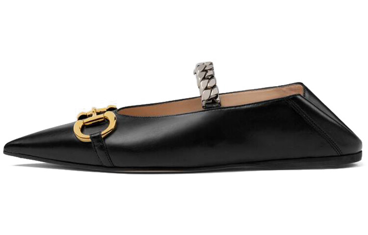 Туфли GUCCI Horsebit Ballerina Shoes Women's