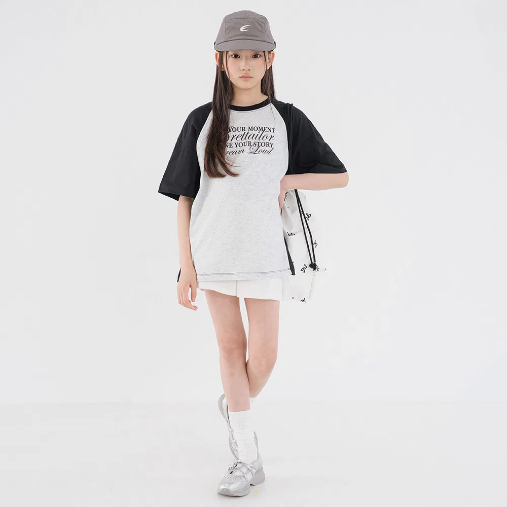 Детская футболка Mono Curved Piping Boxy Short Sleeve от Brettailor — фото 2