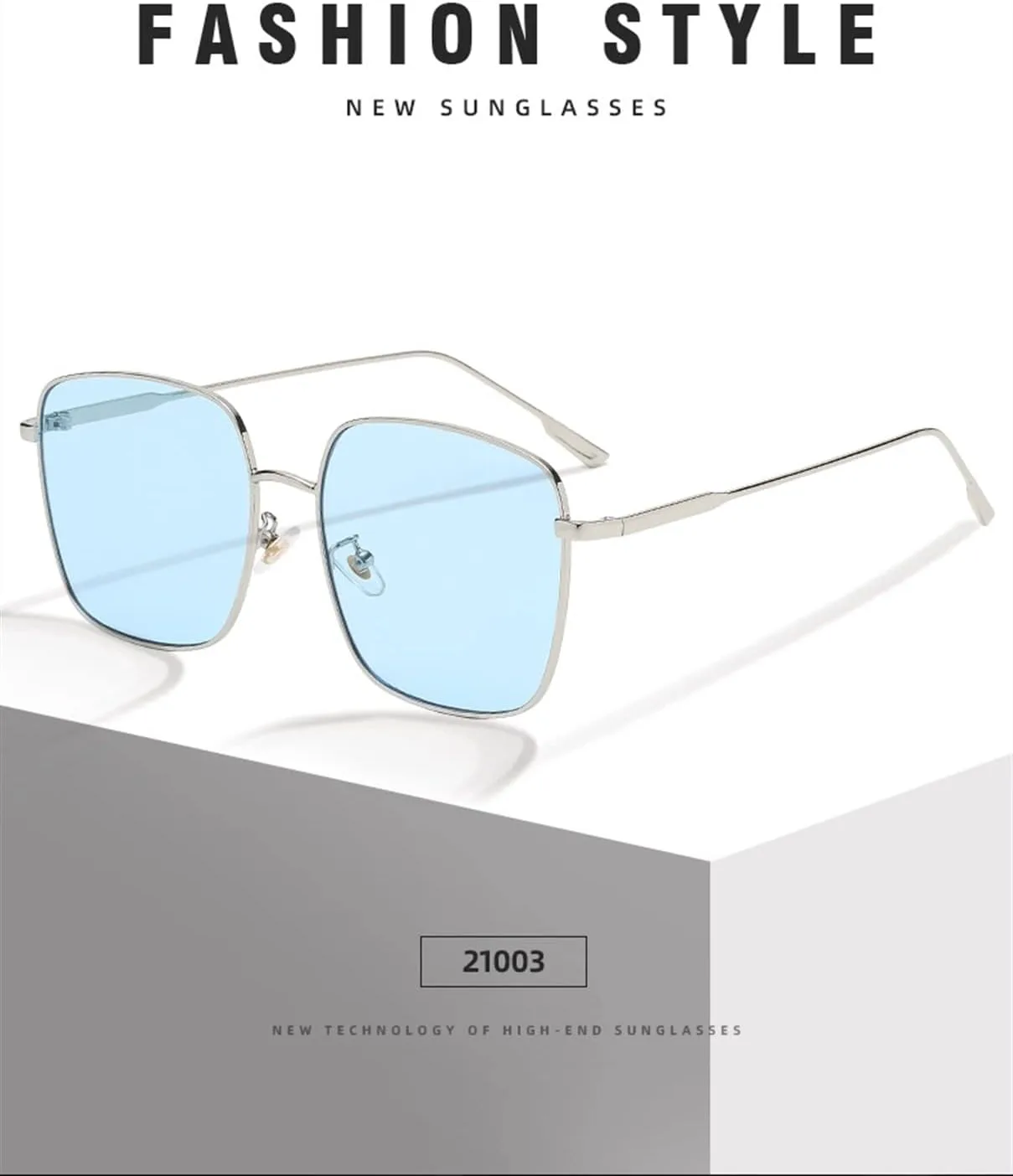 

Солнцезащитные очки XINXIN Retro Metal Square Street Shot, очки для активного отдыха и вождения на открытом воздухе, для мужчин и женщин (Цвет: B, Размер: Средний), B