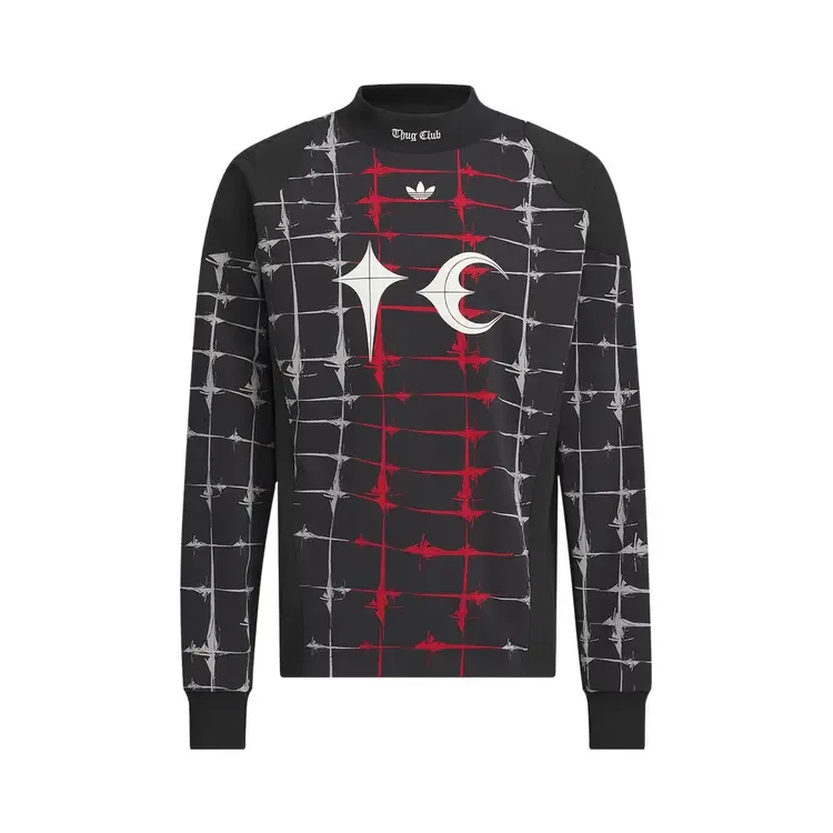 Футболка с длинными рукавами Adidas x Thug Club Goalie, черная