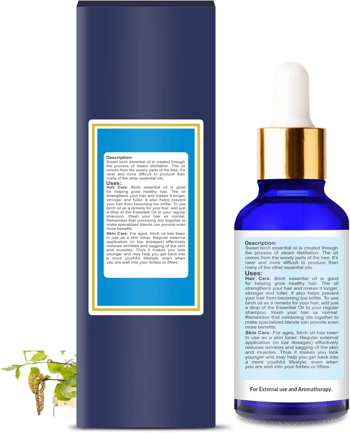 Масло для лица HOME GENIE — Sweet Birch Oil, 30 мл — фото 2
