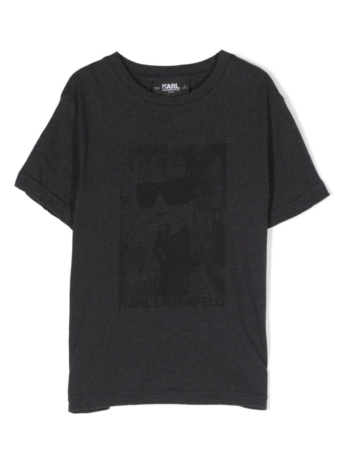 

Karl Lagerfeld Kids футболка с логотипом, серый