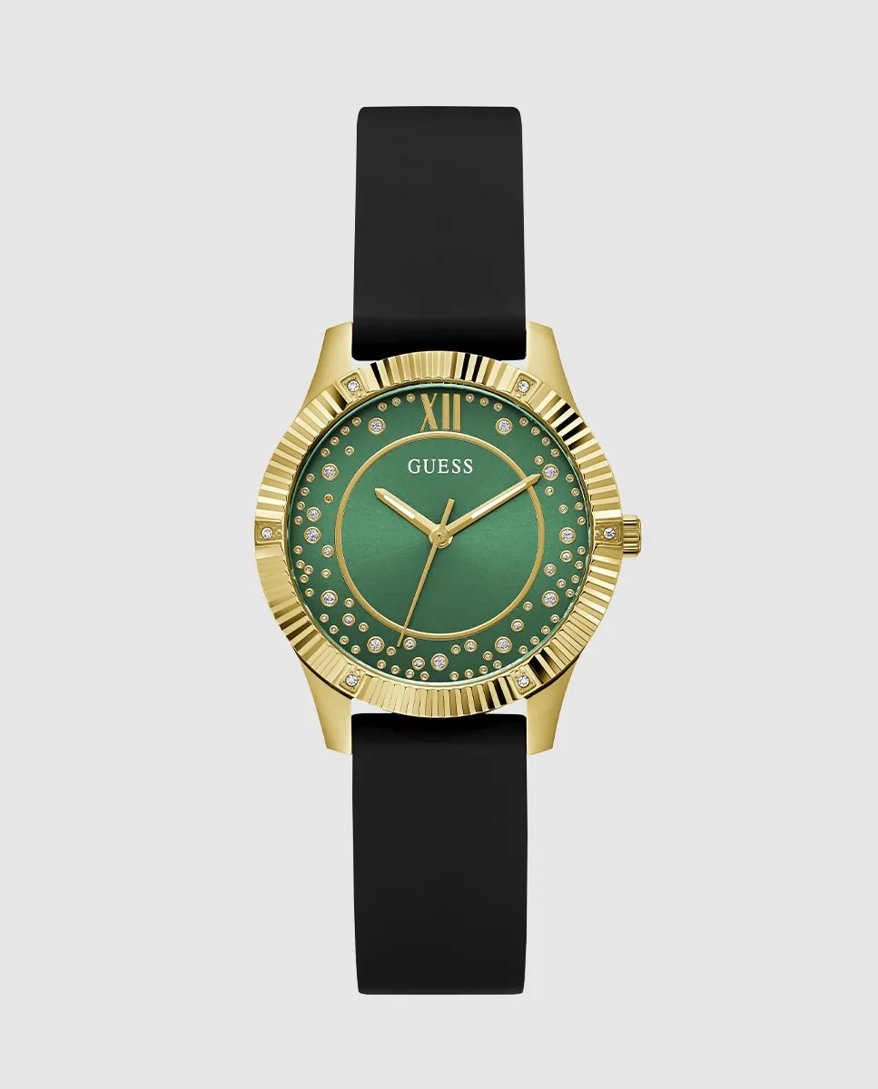 

Женские часы Starstruck GW0766L3 с силиконовым и черным ремешком Guess, черный