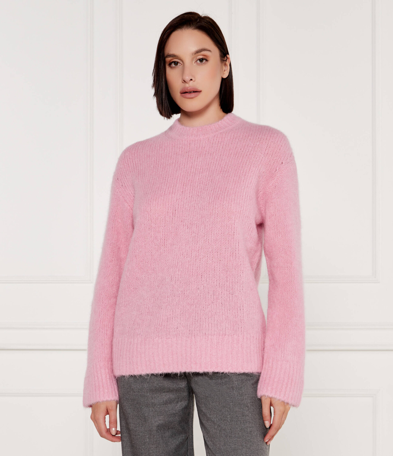 

Свитер из шерсти Samsøe Samsøe SAJOAN Loose fit, роза