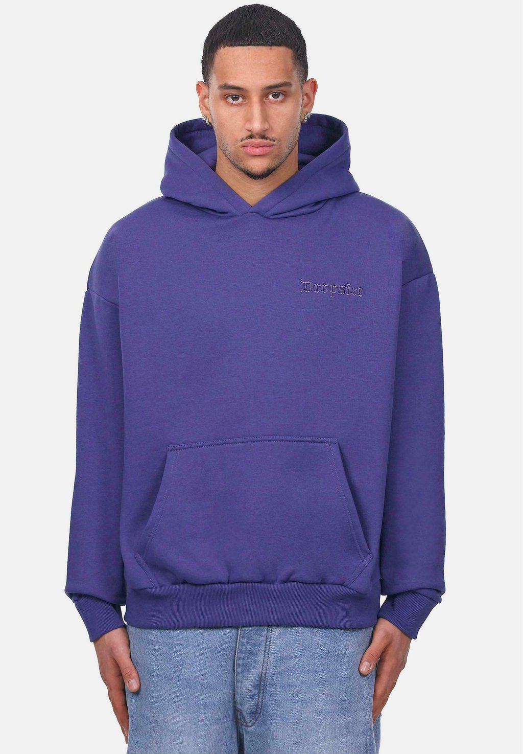 

Толстовка HEAVY EMBO con cappuccio Dropsize, синий