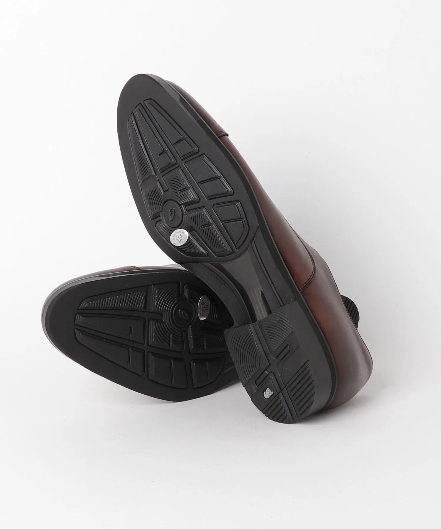 Мужские туфли RUNWALK из натуральной кожи ASICS WALKING коричневые — фото 3