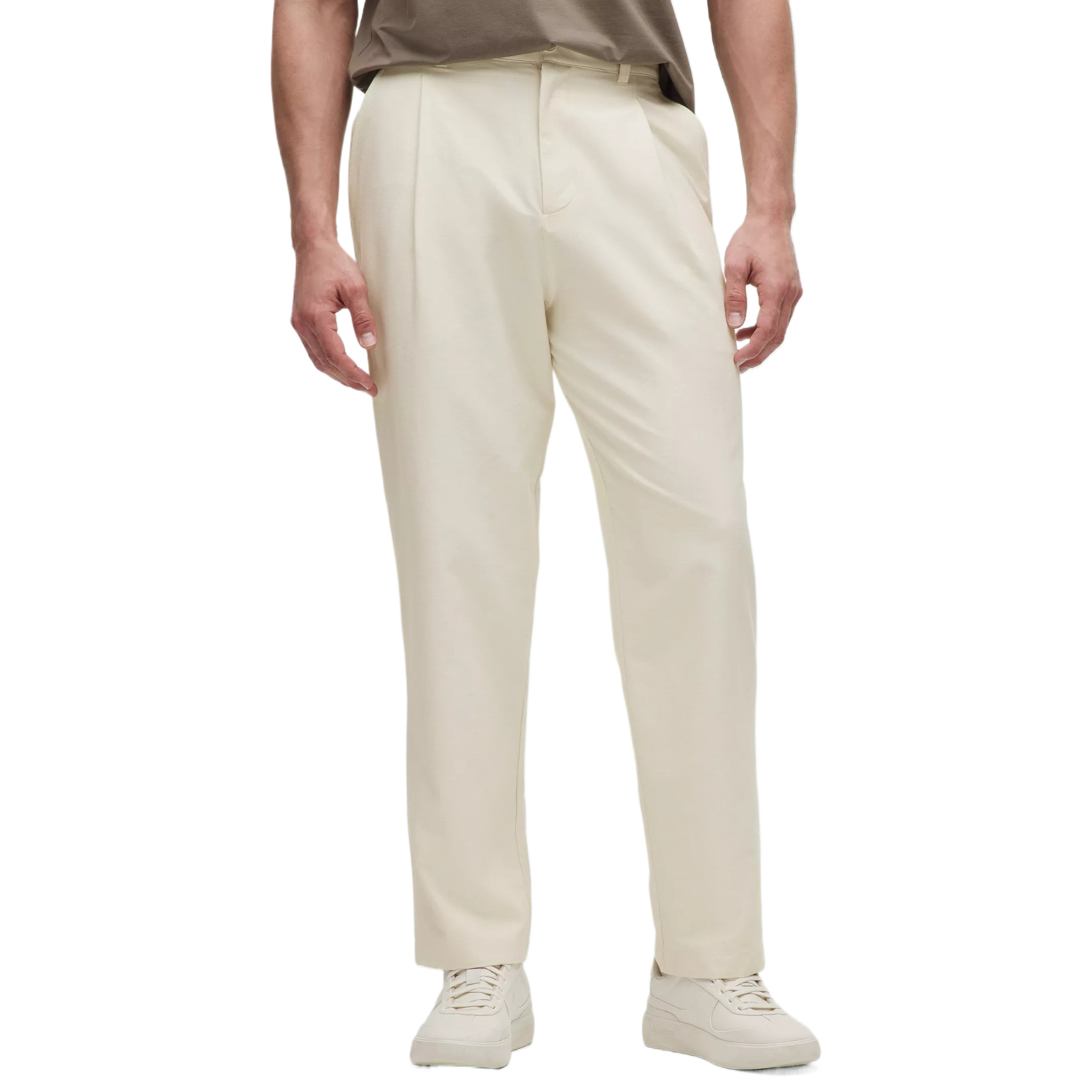 

Мужские повседневные брюки со складками Lululemon, светлый айвори (светлый айвори)