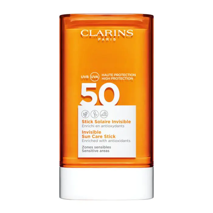 

Солнцезащитный крем stick protector solar suncare zonas sensibles spf 50 Clarins, вес 17 гр