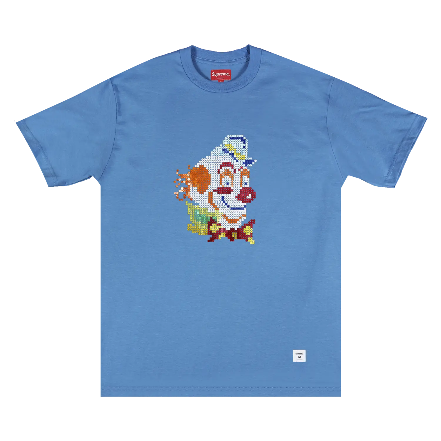 

Топ с короткими рукавами и пайетками Supreme Clown, Голубой