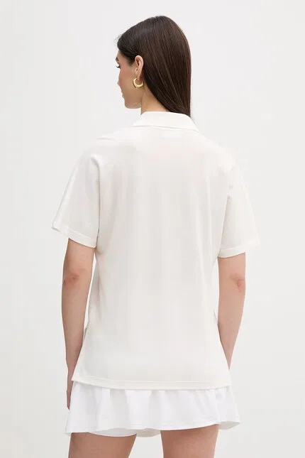 Поло Lacoste из лиоцелла, белое — фото 3