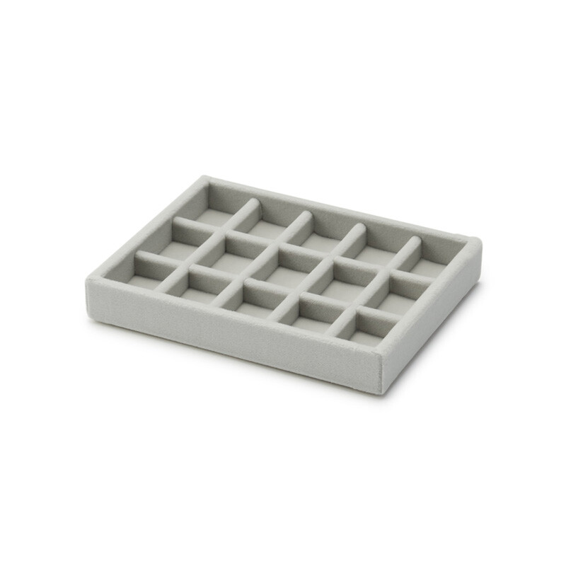 Шкатулка бархатная Muji для ювелирных изделий, серый — фото 3