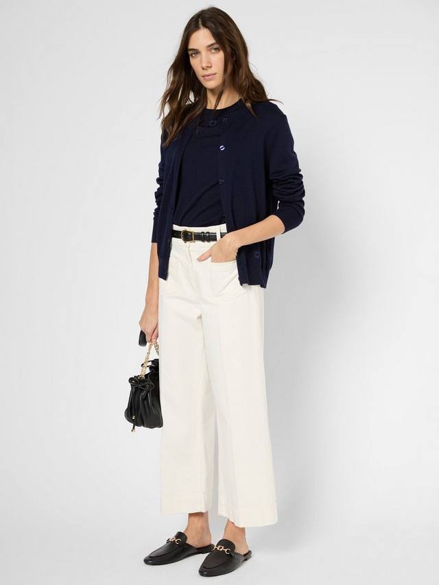 

Укороченные широкие джинсы lunelle Gerard Darel, экрю