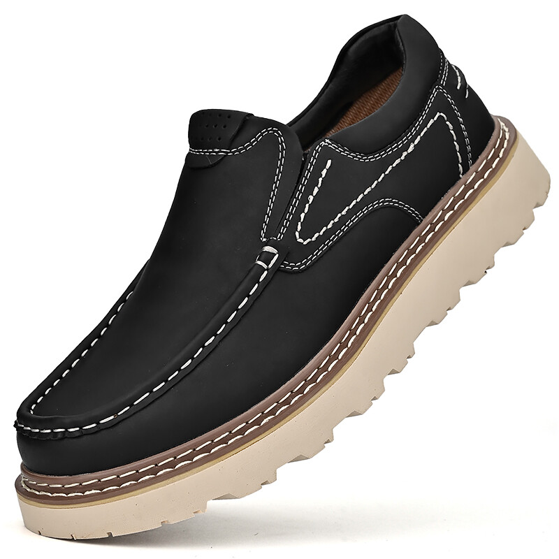 Туфли мужские Men"s Casual Men Low-Top Laoks, коричневый — фото 3