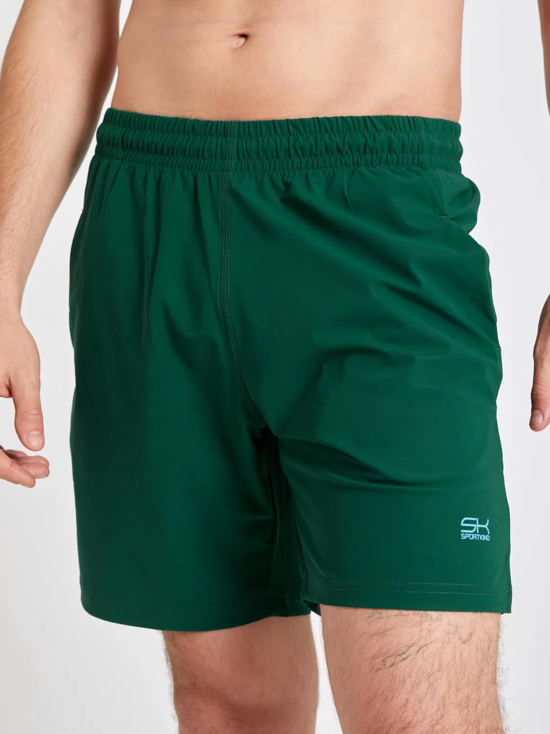 Спортивные шорты Sportkind Regular Workout Pants Shorts regular темно-зеленого цвета — фото 2