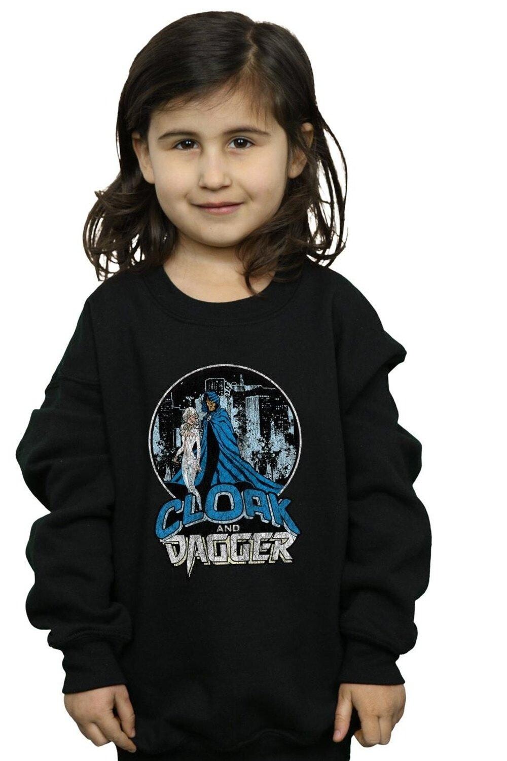 

Толстовка в стиле ретро Cloak And Dagger Marvel, черный