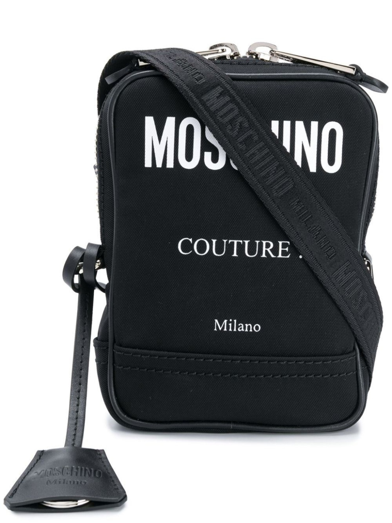 

Moschino сумка на плечо с контрастным логотипом, черный