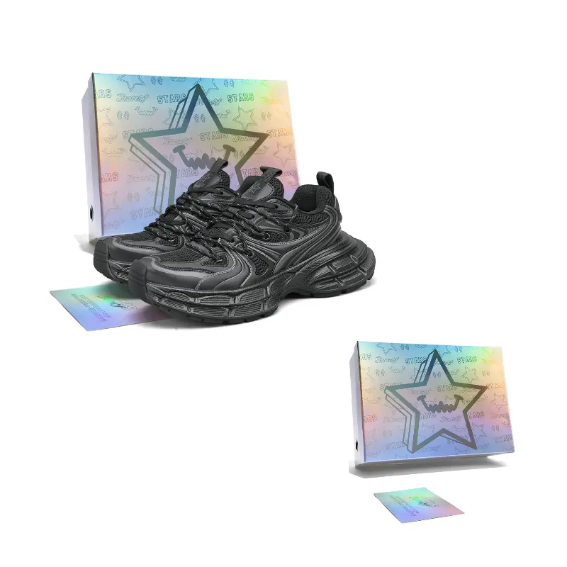 

Stateof Stars Мужские кроссовки на массивной подошве с низким верхом Jet Black, цвет Jet Black