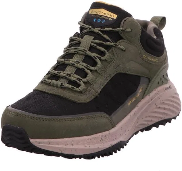 Мужские кроссовки Skechers Bounder RSE Brekor, Olive Nubuck Mesh Tpu Black Trim
