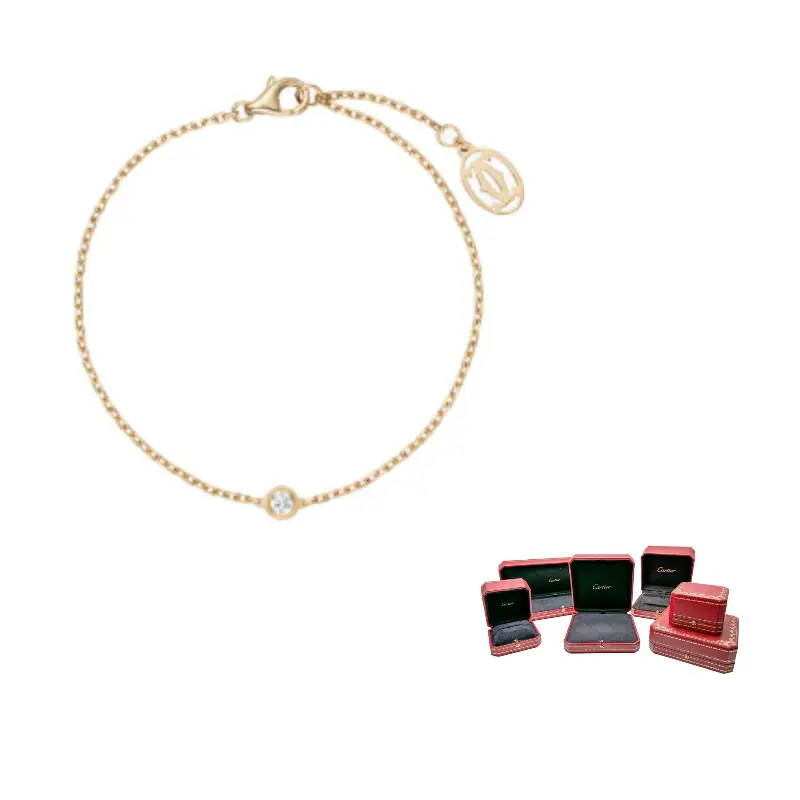 

18K Gold, Diamond Bracelets Unisex Gold Cartier, золотой