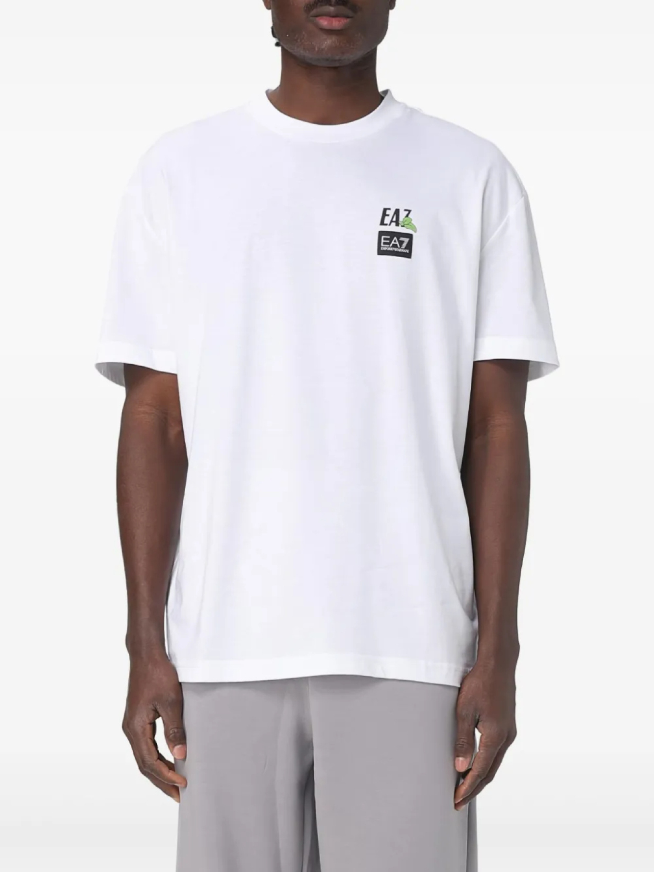 

Футболка из хлопка Ea7 Emporio Armani, белый