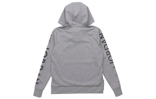 Толстовка Men's Air Jordan Alphabet Logo Gray, серый — фото 2