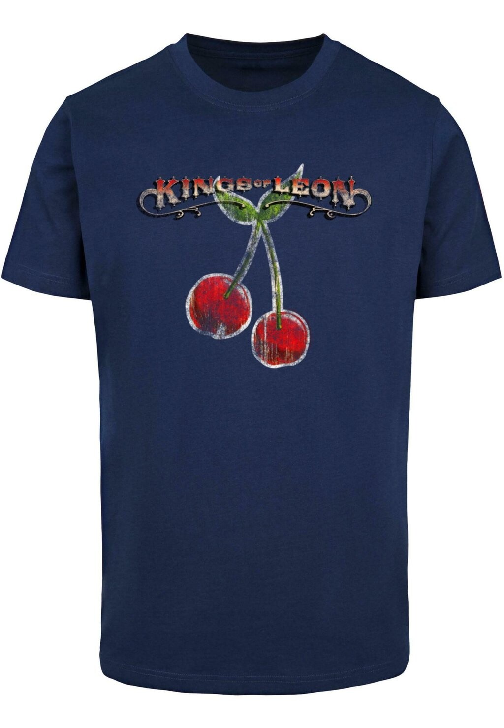 

Футболка с принтом KINGS OF LEON CHERRIES Merchcode, темно-синий