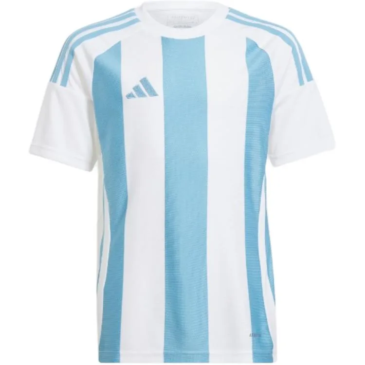 Adidas Футболка светло-голубая/белая детская — фото 3