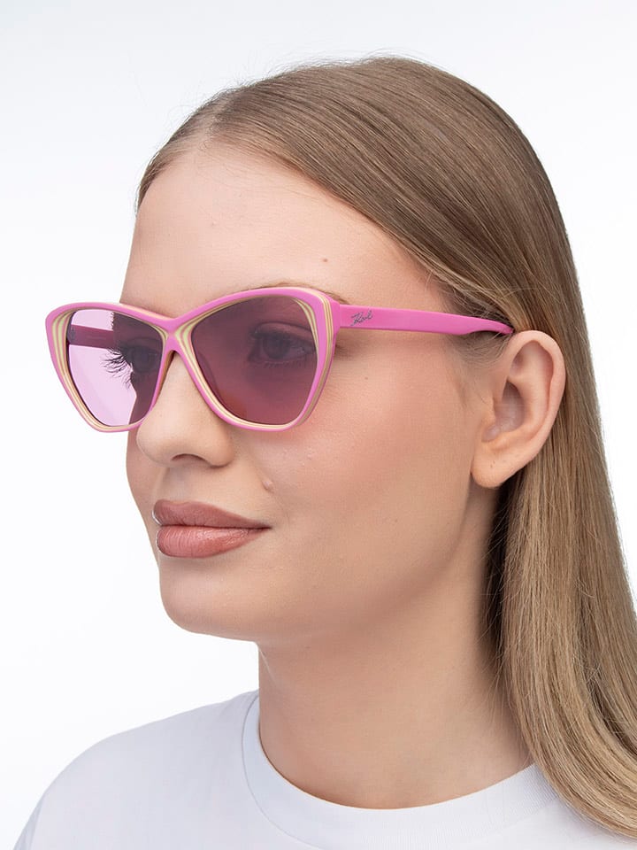 

Солнцезащитные очки Karl Lagerfeld, розовый