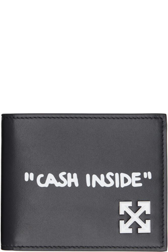 

Черный Jitney Quote Двойной кошелек Off-White