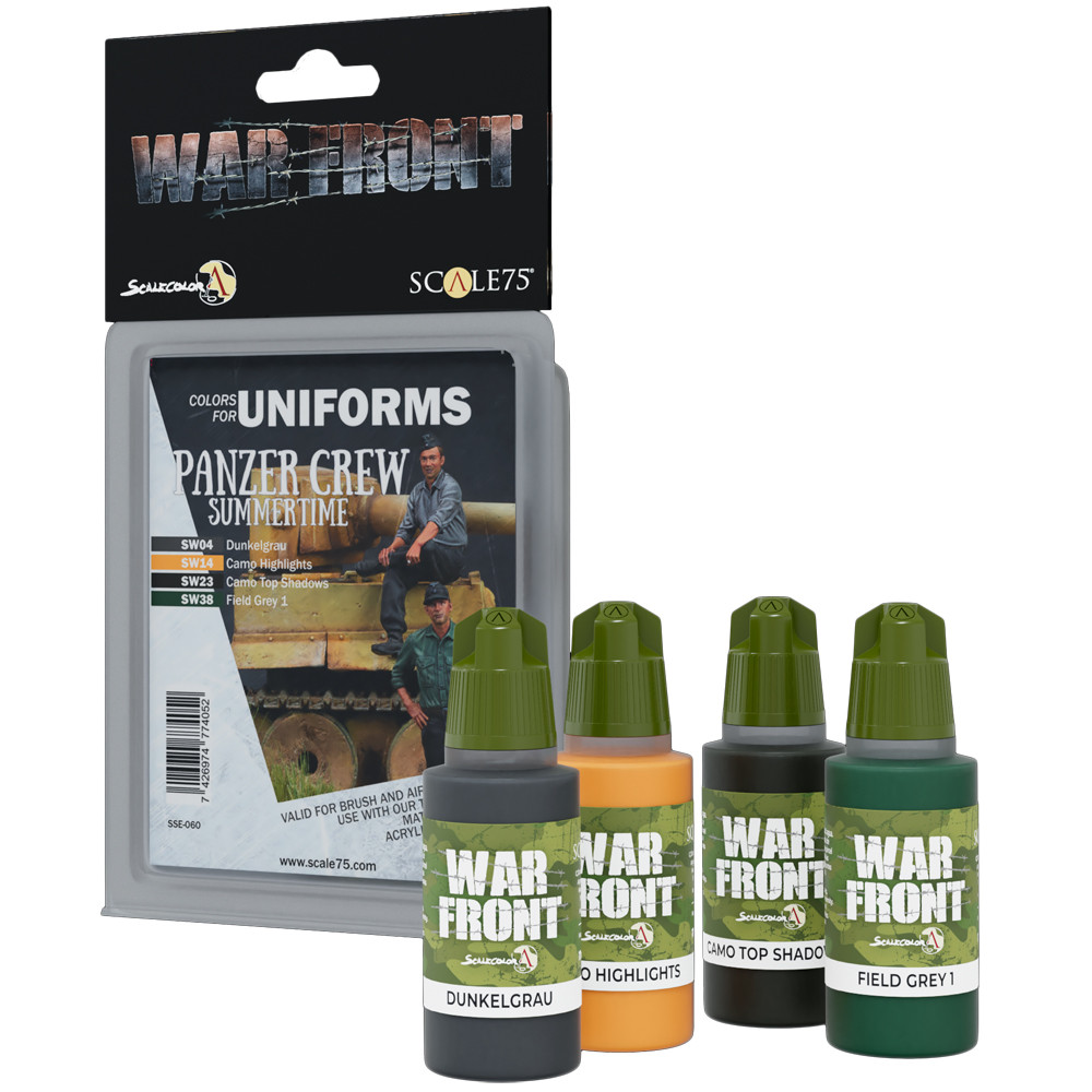 

Аксессуары Scale 75 USA War Front Paint Set: Colors for Uniforms - Panzer Crew Summertime