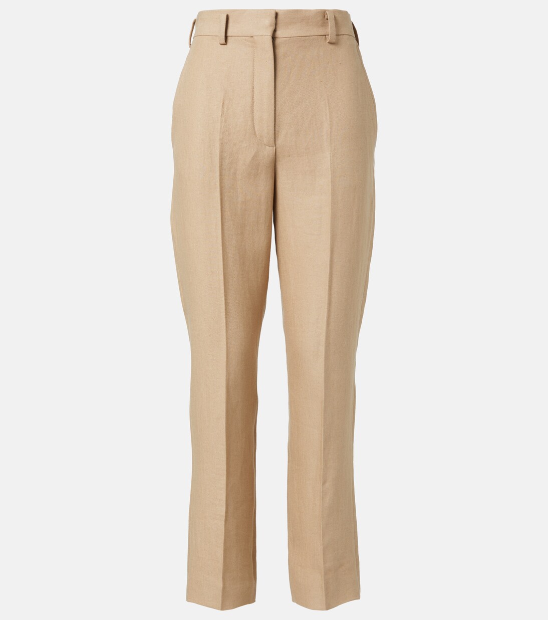 

Нео Дерк брюки прямого кроя из льняного крепа Loro Piana, Quartzite Beige