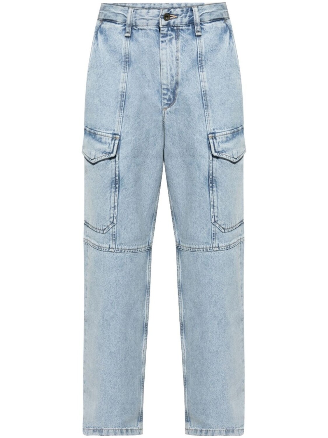 

Rag & bone джинсы со вставками, синий