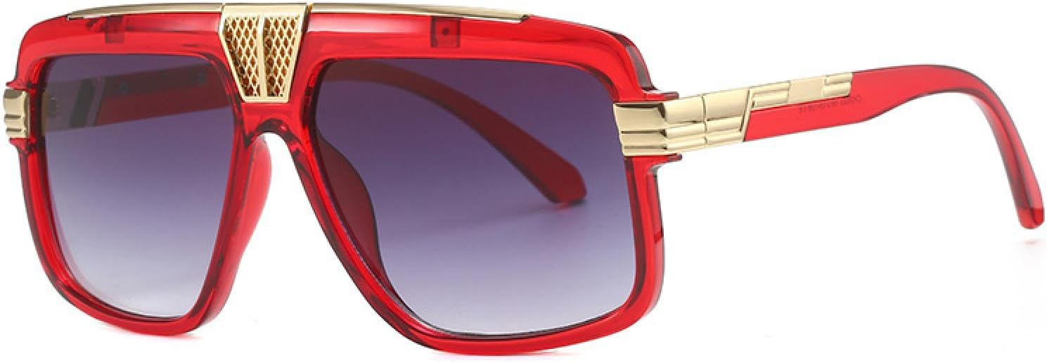 

Модные солнцезащитные очки для мужчин, винтажные, женские, с плоской верхней частью, роскошные, трендовые, с защитой от УФ-излучения UV400, очки для путешествий TKKTLLT, C6