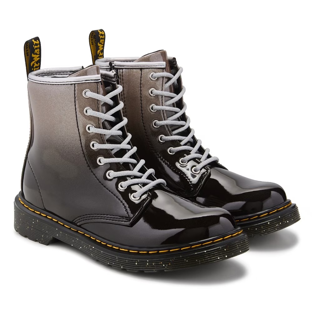 

Детские ботинки для боя 1460 от Dr. Martens для маленьких детей, silver glitter