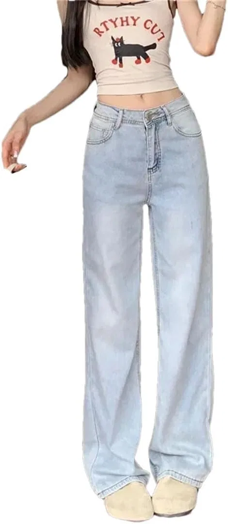 Джинсы свободные cargo 52478-blue