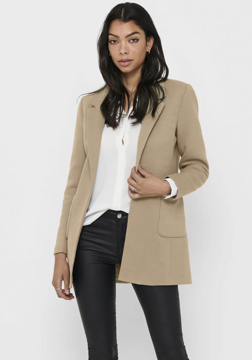 

Only длинный пиджак "ONLBAKER-LINEA L/S COATIGAN CC PNT", кремовый