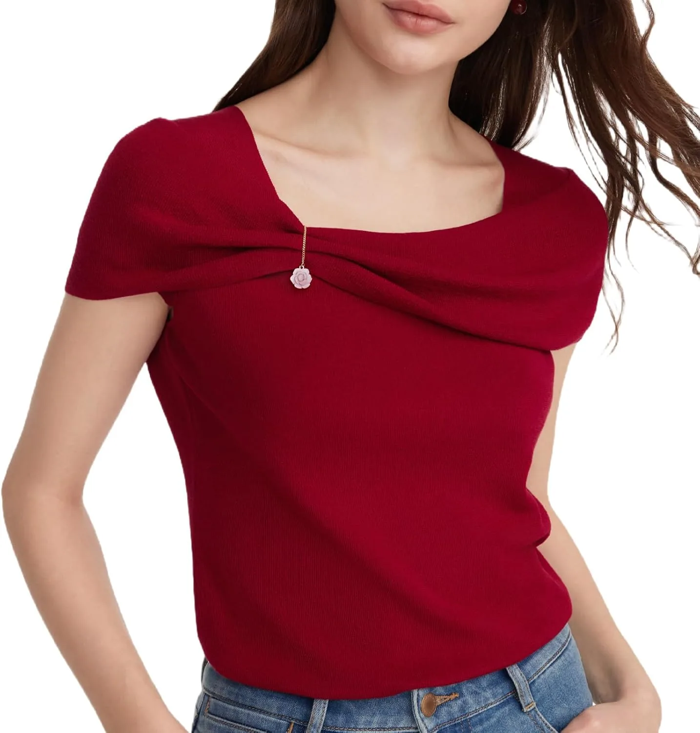 

GOELIA Женские топы летние с коротким рукавом