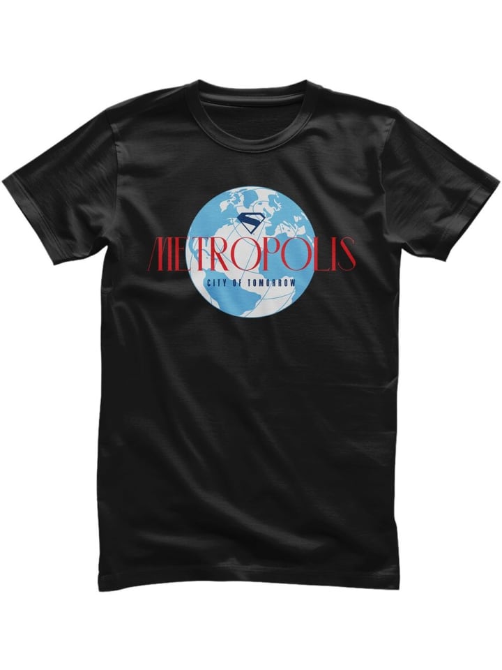 

Футболка Metropolis City Of Tomorrow T-Shirt черного цвета Superman, Черный, Футболка Metropolis City Of Tomorrow T-Shirt черного цвета Superman