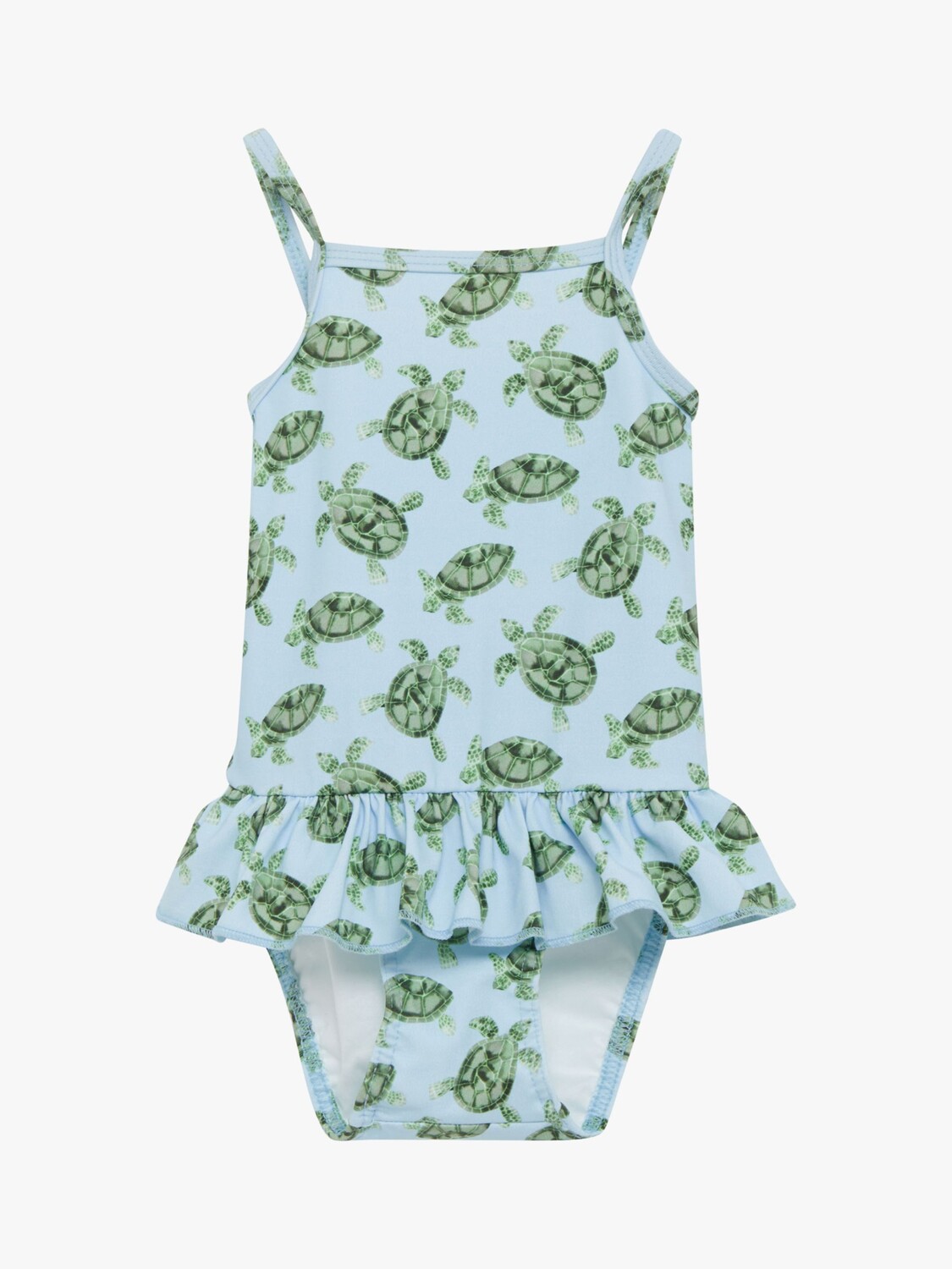 

Купальник с баской Trotters Baby Turtle, синий
