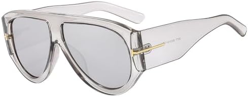 

Солнцезащитные очки в стиле ретро 2027 для женщин и мужчин, зеленая оправа с леопардовым принтом, модные солнцезащитные очки с защитой от УФ-излучения UV400 MTZJH, Grey Silver